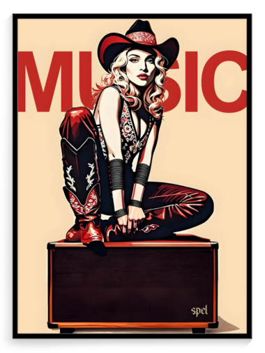 Quadro Madonna Music